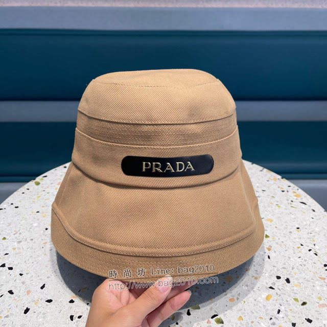 Prada男女同款帽子 普拉達韓版小帽沿漁夫帽遮陽帽  mm1274